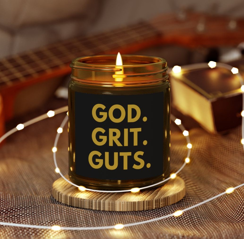 AntiFragilityCo Candle - GOD. GRIT. GUTS.